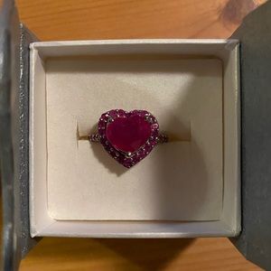Ruby Heart Ring